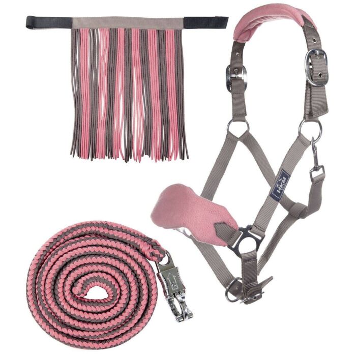 Head collar set with panic hook & fly fringe