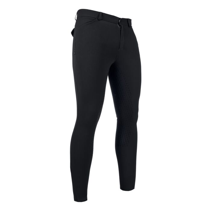 Men's riding breeches -James- sil. full seat