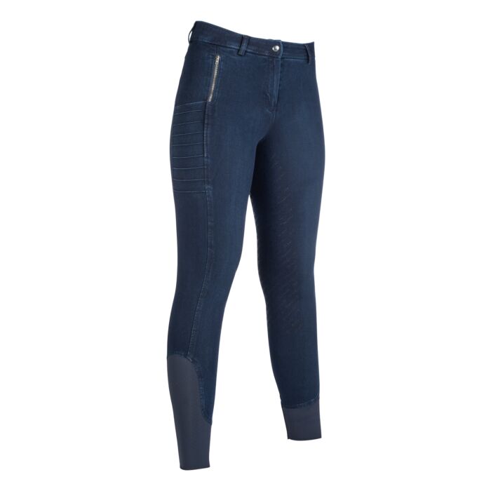 Riding breeches -Aruba Denim- silicone full seat