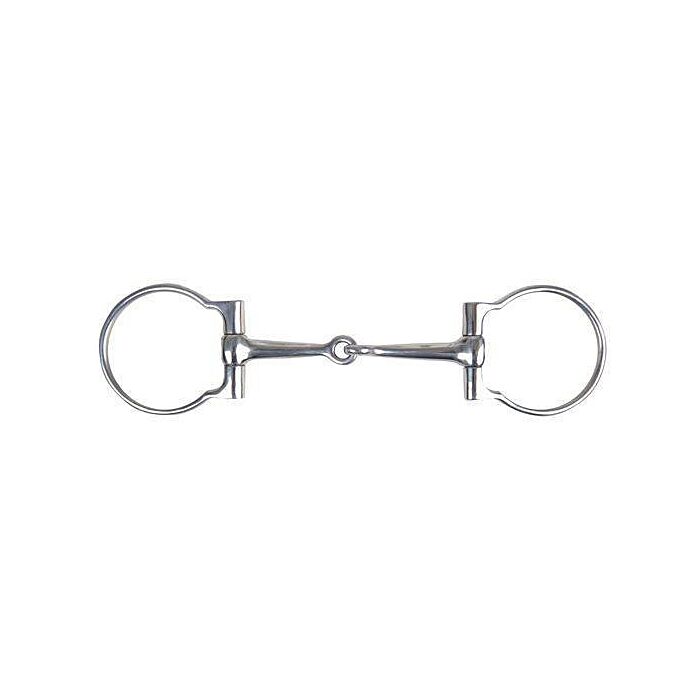 D-ring snaffle, single joint